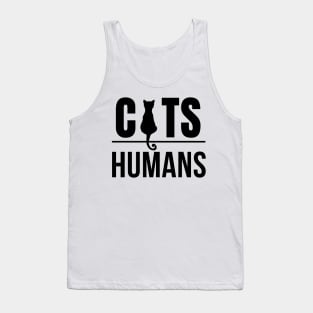 Cat over humans for cat lovers Tank Top